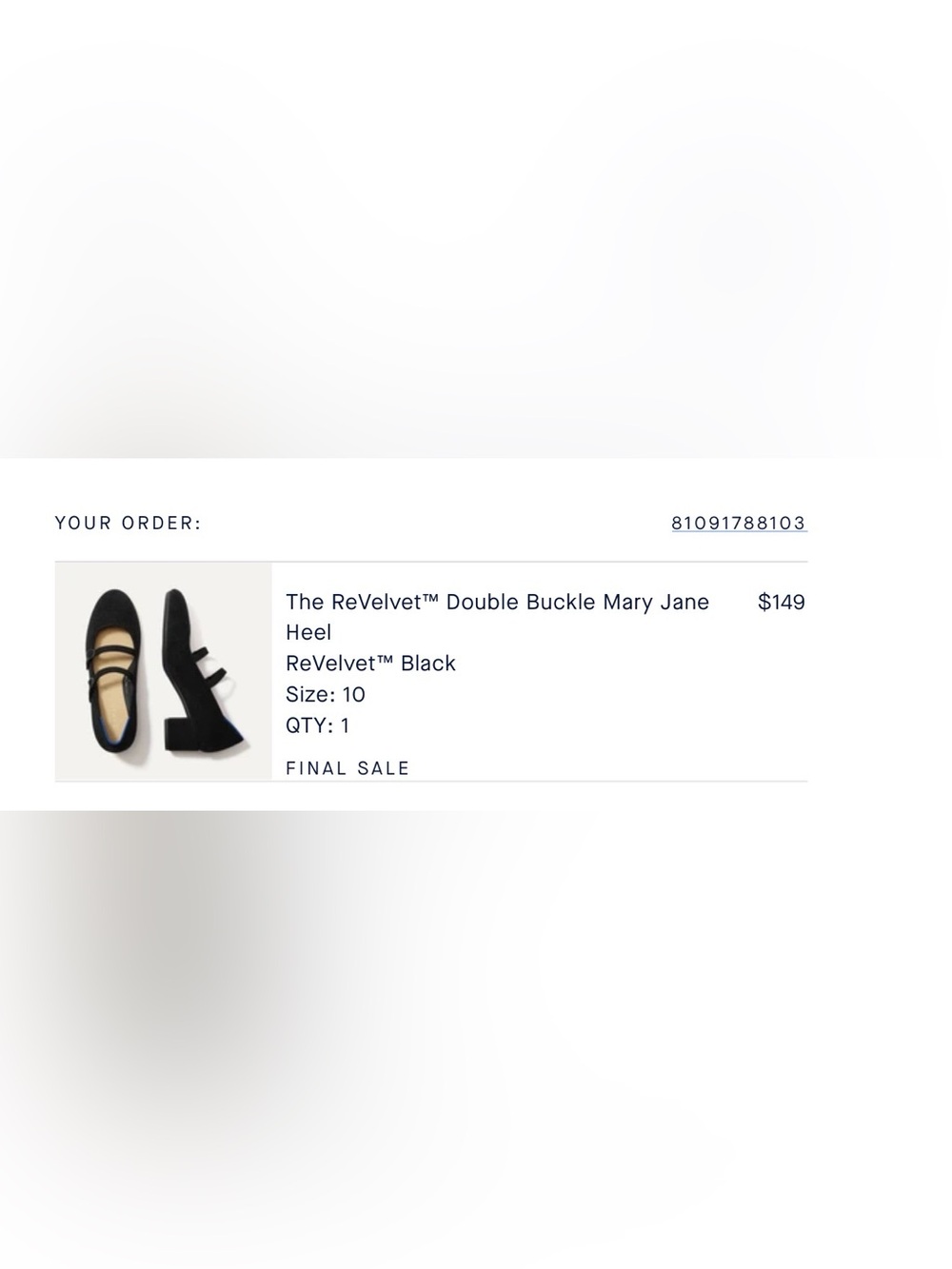 Rothy's Black ReVelvet Double Buckle Mary Jane
Heel - Picture 8 of 8